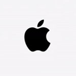 Apple zwartwit logo