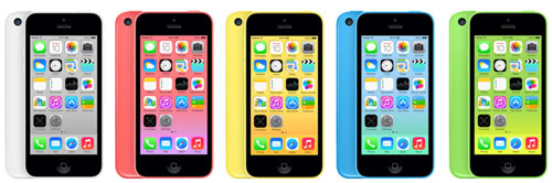 iPhone 5C kleuren