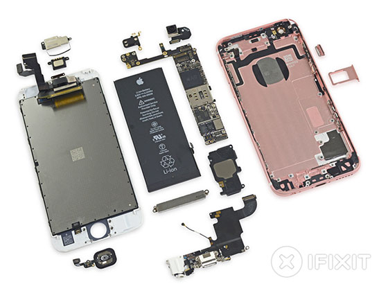 Bloemlezing Verder Verzending iFixit haalt de iPhone 6S en 6S Plus uit elkaar | GSMacties.nl